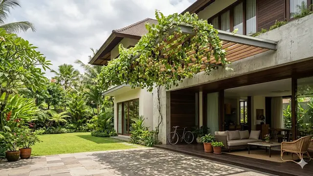Ide Pergola Sederhana untuk Tanaman Buah Rambat