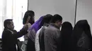 Selain Angie, JPU KPK menjadwalkan beberapa saksi lain di antaranya Nazaruddin, Mindo Rosalina Manulang, Neneng Sri Wahyuni,  Oktarina Puri, Yulianis dan Umar Arsyal, Jakarta, Kamis (14/8/14). (Liputan6.com/Miftahul Hayat)