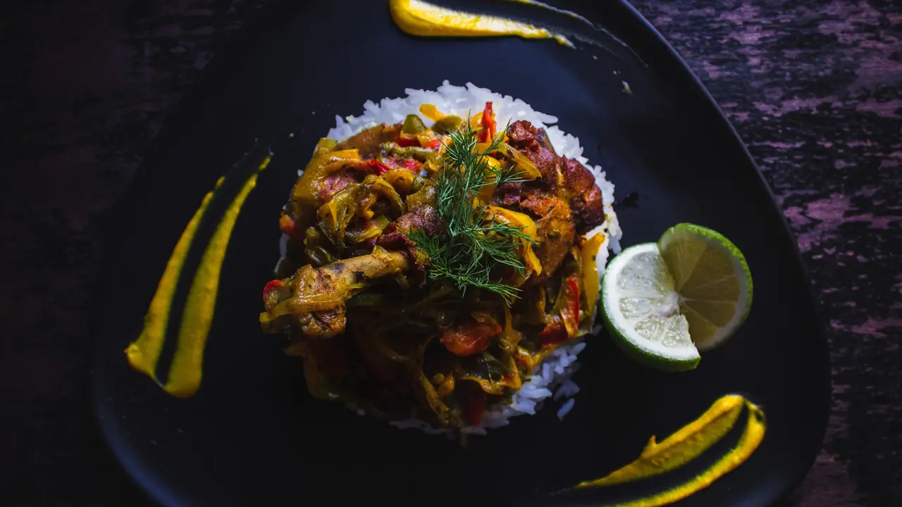 Ilustrasi masakan kulit ayam