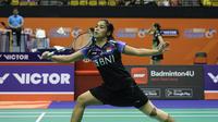 Pebulu tangkis tunggal putri Indonesia Gregoria Mariska Tunjung akan menghadapi&nbsp;Akane Yamaguchi pada semifinal Hong Kong Open 2023 di&nbsp;Hong Kong Coliseum, Kowloon, Sabtu, 16 September 2023. (foto: PBSI)