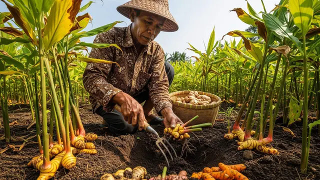 Cara Menanam Jahe, Lengkuas, dan Kunyit dalam Satu Lahan