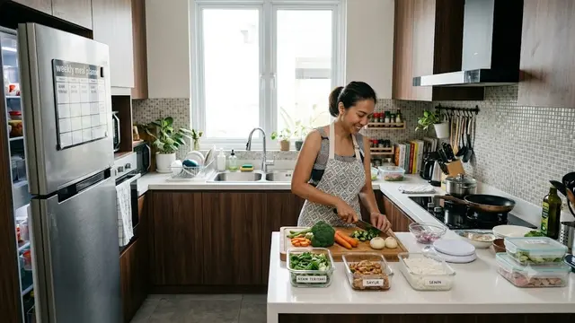 Desain Dapur yang Memudahkan Aktivitas Meal Prep/AI Generated