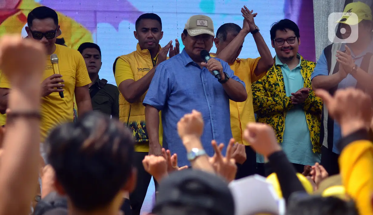 "Saudara-saudara sekalian program kita program yang terbaik untuk rakyat Indonesia," ujar Prabowo. (merdeka.com/Arie Basuki)