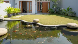7 Desain Kolam Ikan Depan Rumah Minimalis 2026: Rincian Biaya, Ukuran dan Tips Anti Gagal