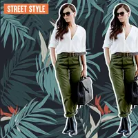 Memadupadankan cargo pants untuk tampilan keren ala street styler. (Image: glamradar.com)