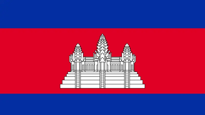 Ilustrasi bendera Kamboja (wikimedia commons)