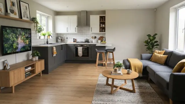 Inspirasi Rumah Kecil dengan Ruang Tamu dan Dapur Menyatu