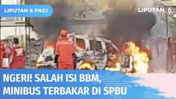 VIDEO: Salah Isi BBM, Mobil Minibus Terbakar di SPBU di Kawasan Batoh, Banda Aceh