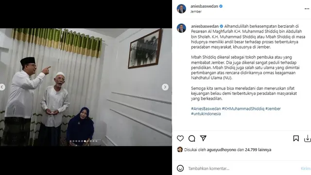 Anies Baswedan (Foto: Instagram/@aniesbaswedan)