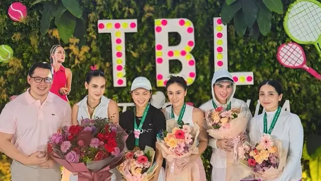 Nagita Slavina saat Hadir Perayaan Ulang Tahun Luna Maya ke-41.