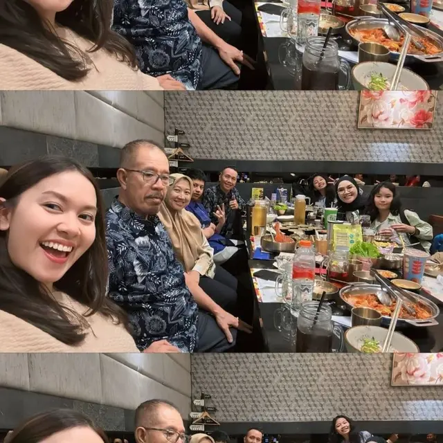 Bukber keluarga Ayu Ting Ting dan Muhammad Fardhana