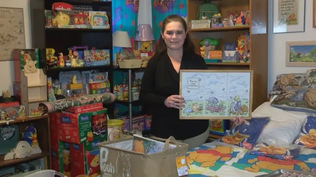 wanita kolektor Winne the Pooh