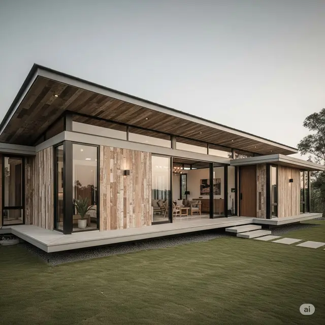 Rumah Sederhana Mewah 1 Lantai. Foto: Gemini