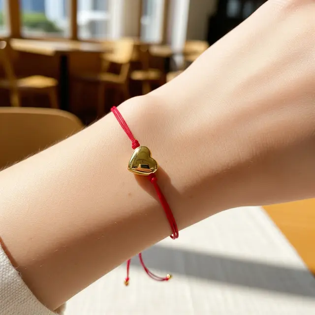 Gelang Emas Tipis Tali Merah 1,5 Gram