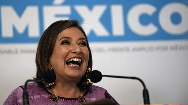 Calon presiden Meksiko Xochitl Galvez. (Dok. AP Photo/Fernando Liano)