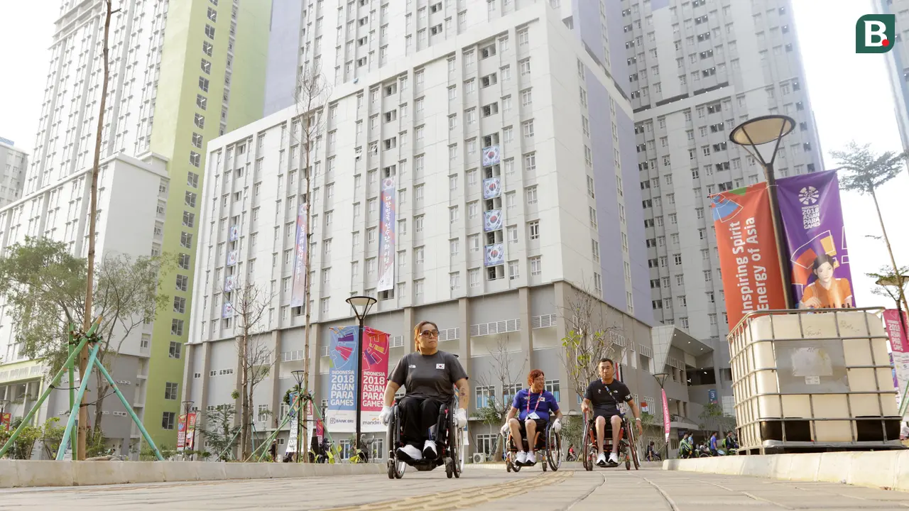 Kegiatan Atlet Asian Para Games 2018 di Wisma Atlet Kemayoran