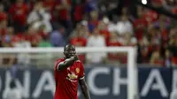 Penyerang Manchester United (MU) asal Belgia, Romelu Lukaku. (AFP/Aaron M. Sprecher)