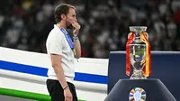 Pelatih Timnas Inggris, Gareth Southgate usai gagal membawa The Three Lions jadi juara Euro 2024. (JAVIER SORIANO / AFP)