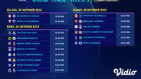 Jadwal dan Live Streaming Liga Champions 2022/2023 Pekan Kelima di Vidio, 25-27 Oktober 2022. (Sumber : dok. vidio.com)