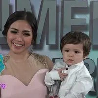Jessica Iskandar merasa senang saat anaknya, El Barack Alexander menang pada kategori Gorgeous Baby di Infotainment Awards 2017.