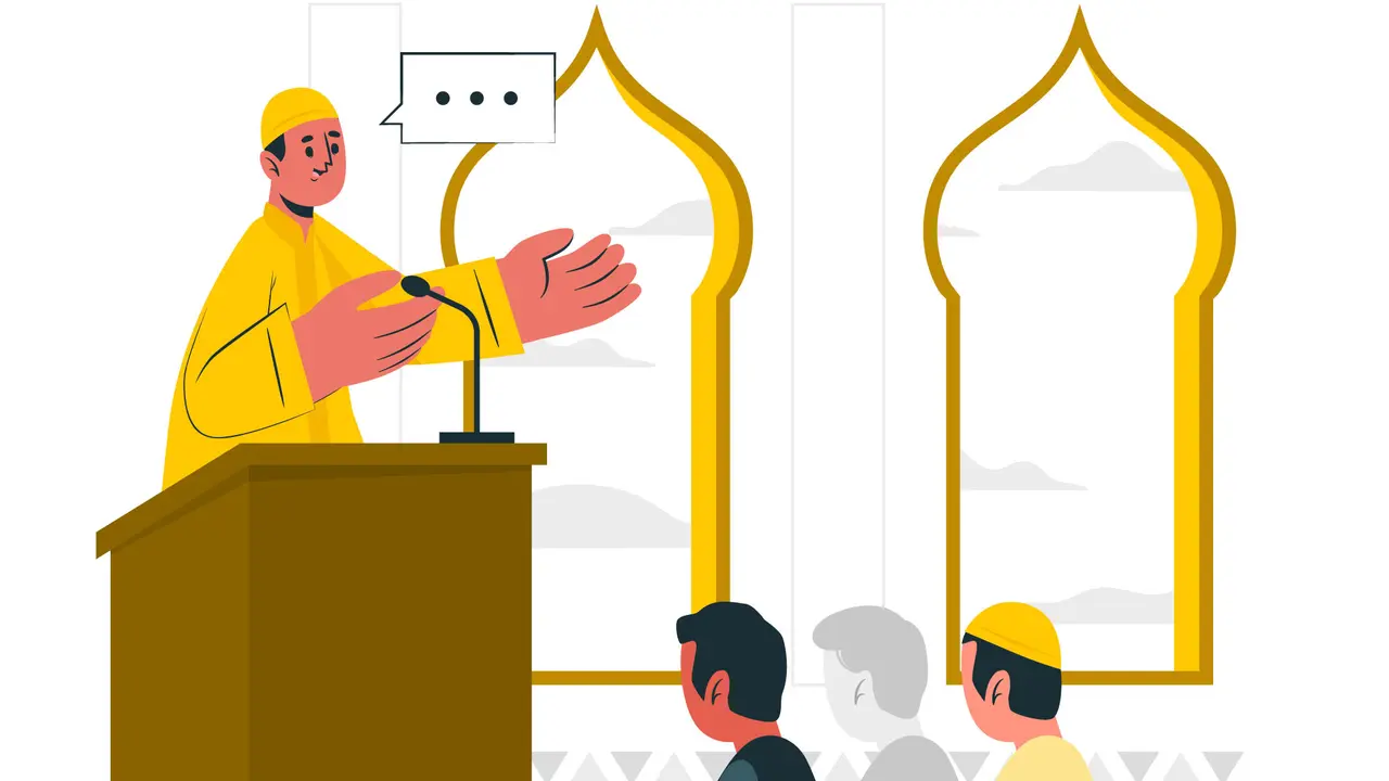 Ilustrasi ceramah, khutbah Jumat