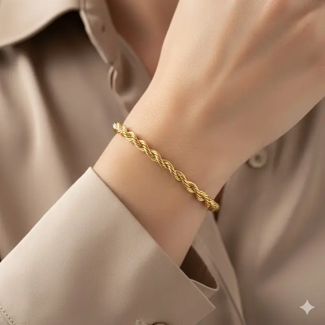 8 Model Gelang Emas 1 Gram 18K Terbaru 2025 yang Simple dan Cantik, Cocok untuk Gaya Sehari-hari