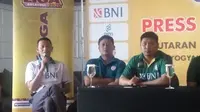 Samsul Jais dalam jumpa pers seri ketiga putaran kedua Proliga 2020 di Yogyakarta ((Switzy Sabandar)