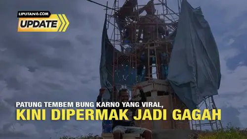 Wajah Baru Patung Bung Karno di Banyuasin yang Sempat Viral