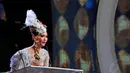 Inul Daratista berhasil mendapat gelar Penyanyi Solo Wanita Paling Populer dalam Indonesian Dangdut Awards 2014 (Liputan6.com/Andrian M Tunay)