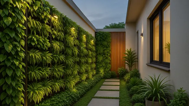 Gambar Taman Samping Rumah 1 Meter/ Ilustrasi gambar oleh AI