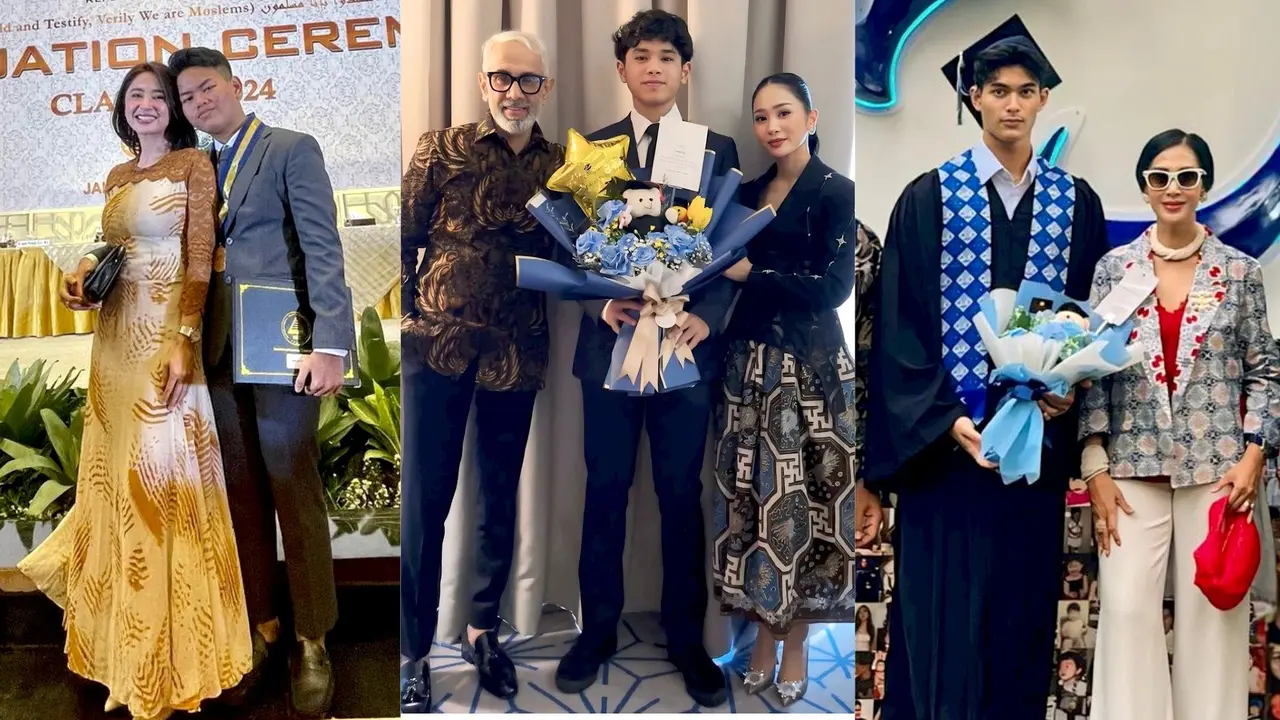 10 Gaya Modis Artis Dampingi Anak Wisuda, Dewi Perssik Tampil Anggun Bergaun Panjang hingga Diah Permatasari Bergaya Ibu Sosialita