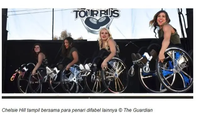 Kecelakaan yang mengakibatkan kelumpuhan hingga menjadi disabilitas tidak dapat mematahkan cita-cita Chelsie Hill sebagai seorang profesional