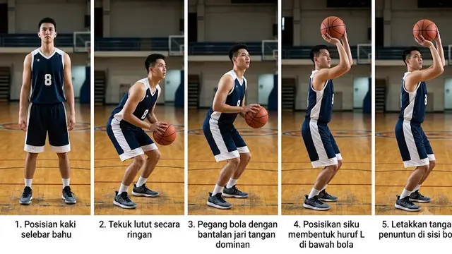 Cara Menembak Bola dengan Satu Tangan