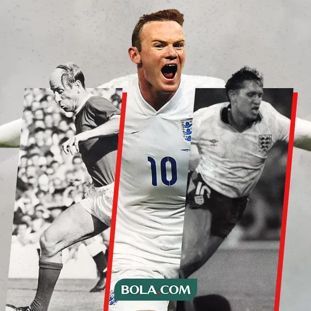 Sir Bobby Charlton, Wayne Rooney dan Gary Lineker
