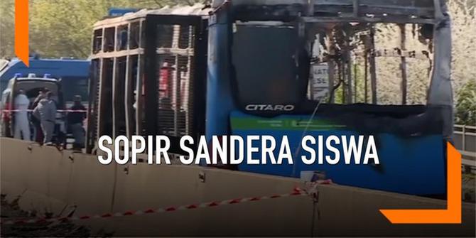 VIDEO: Sopir Bus Sekolah Sandera 51 Siswa di Italia