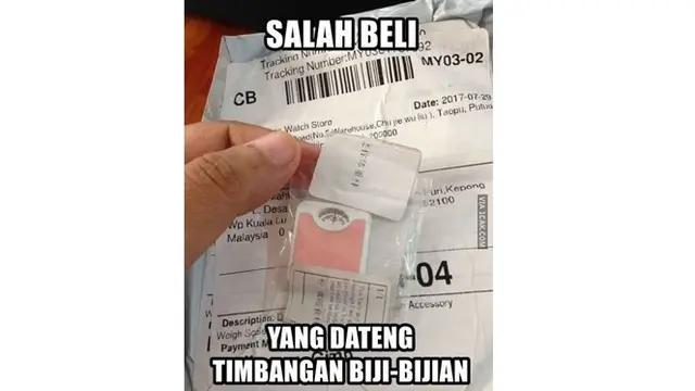 6 Momen Apes Belanja di Online Shop Tak Sesuai Ukuran, Barang Lebih Kecil