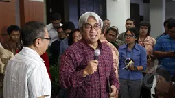 Imam Prasodjo saat menghadiri konferensi pers Tim 9 usai memberikan rekomendasi kepada Presiden Joko Widodo terkait kisruh KPK vs Polri, Jakarta, Rabu (28/1/2015). (Liputan6.com/Faizal Fanani)