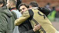 Vincenzo Montella merasa lega setelah Gianluigi Donnarumma memutuskan bertahan di AC Milan. (doc. AC Milan)