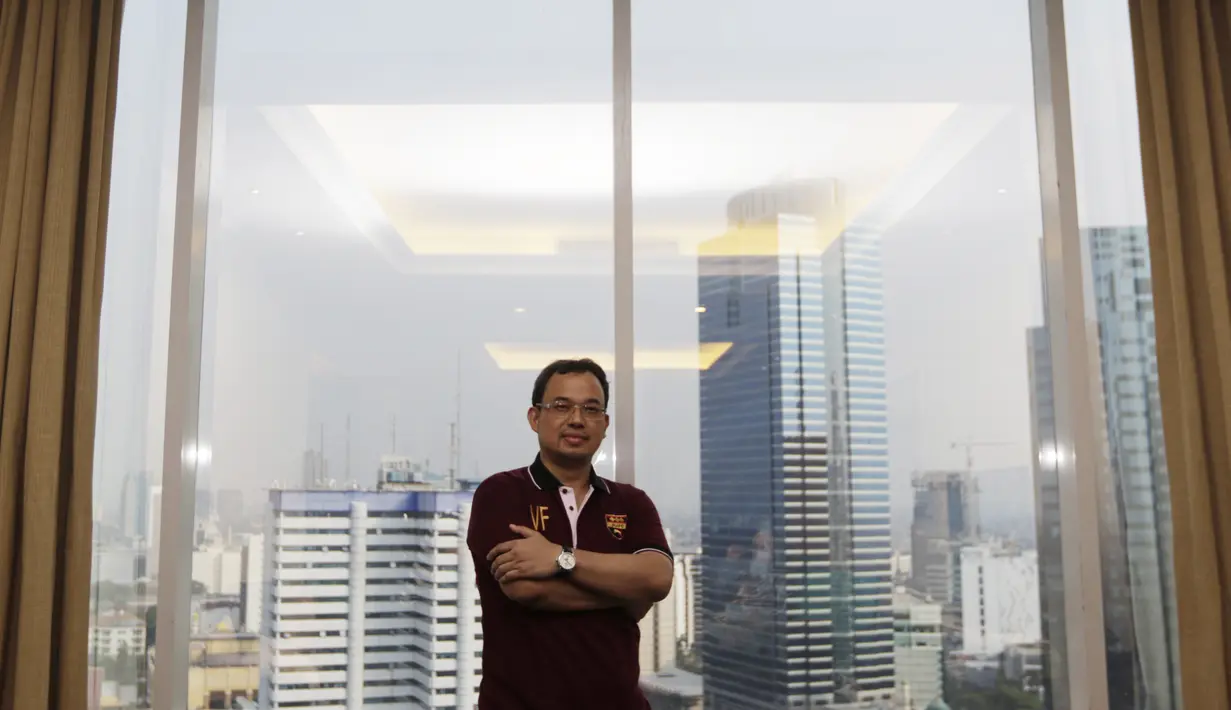 Wajah baru tidak membuat Vijaya Fitriyasa gentar bersaing dengan muka lama karena dirinya yakin memiliki visi dan misi yang baik. (Bola.com/Vitalis Yogi Trisna)