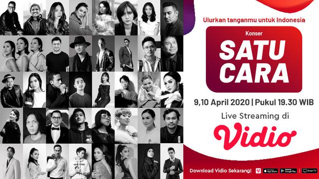 Musisi Andi Rianto dan Sejumlah Artis Galang Donasi Corona di Konser Satu Cara. sumberfoto: Vidio