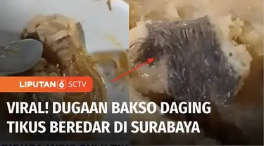 Seorang pemilik usaha bakso di Surabaya, Jawa Timur, melaporkan perekam video yang menuding bakso yang dijualnya diduga menggunakan bahan daging tikus. Akibat viralnya video tersebut, omzet pemilik usaha bakso menurun drastis.