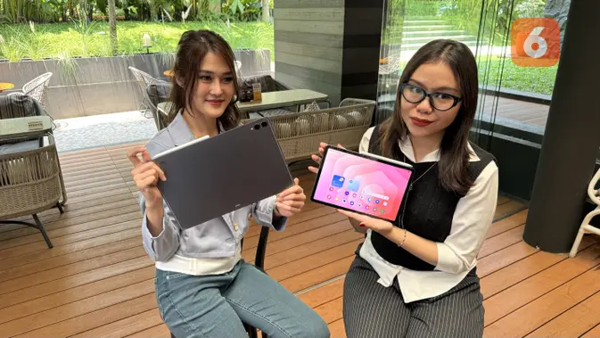 <p>Galaxy Tab S11 dan Galaxy Tab S11 Ultra. (Liputan6.com/ Yuslianson)</p>