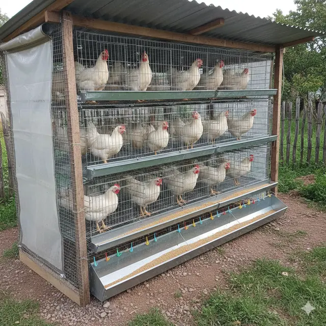 Desain kandang ayam (Foto: Gemini AI)