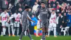 Real Madrid hanya mampu bermain imbang 3-3 saat melawat ke markas Rayo Vallecano, Campo de Futbol de Vallecas dalam laga jornada 17 La Liga 2024/2025, Minggu (15/12/2024) dini hari WIB. (AP Photo/Manu Fernandez)