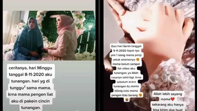 Kisah Seorang Gadis yang Ibunya Meninggal Dunia Setelah Acara Pertunangan Ini Bikin Pilu