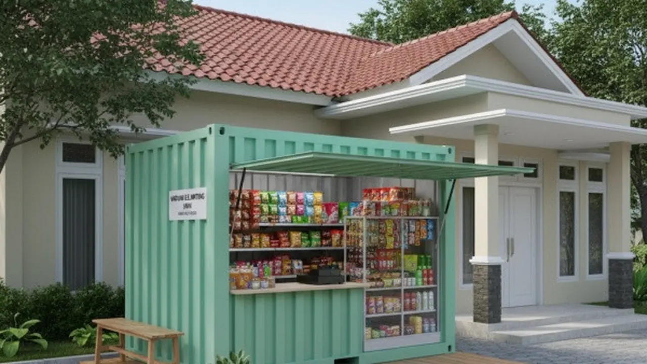 Ilustrasi Warung di Teras/Gemini AI