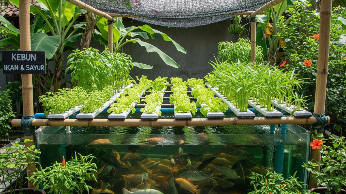 6 Tips Agar Tanaman Aquaponik Subur dan Ikan Tidak Stres, Hasil Panen Lebih Optimal