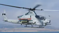 Helikopter serbu Bell AH-1Z Viper produksi Amerika Serikat. Satu lusin heli itu akan dijual kepada Bahrain dalam sebuah paket transaksi pertahanan senilai US$ 911 juta yang disepakati AS (Wikimedia / Creative Commons)