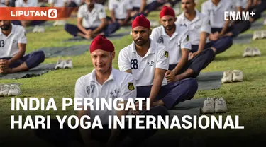 PM India Ikut Lakukan Yoga untuk Hari Yoga Internasional