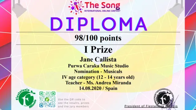 Dibimbing langsung Andrea Miranda, Jane Callista membuat video menyanyinya secara live di ruangan auditorium Purwa Caraka Music Studio (PCMS).